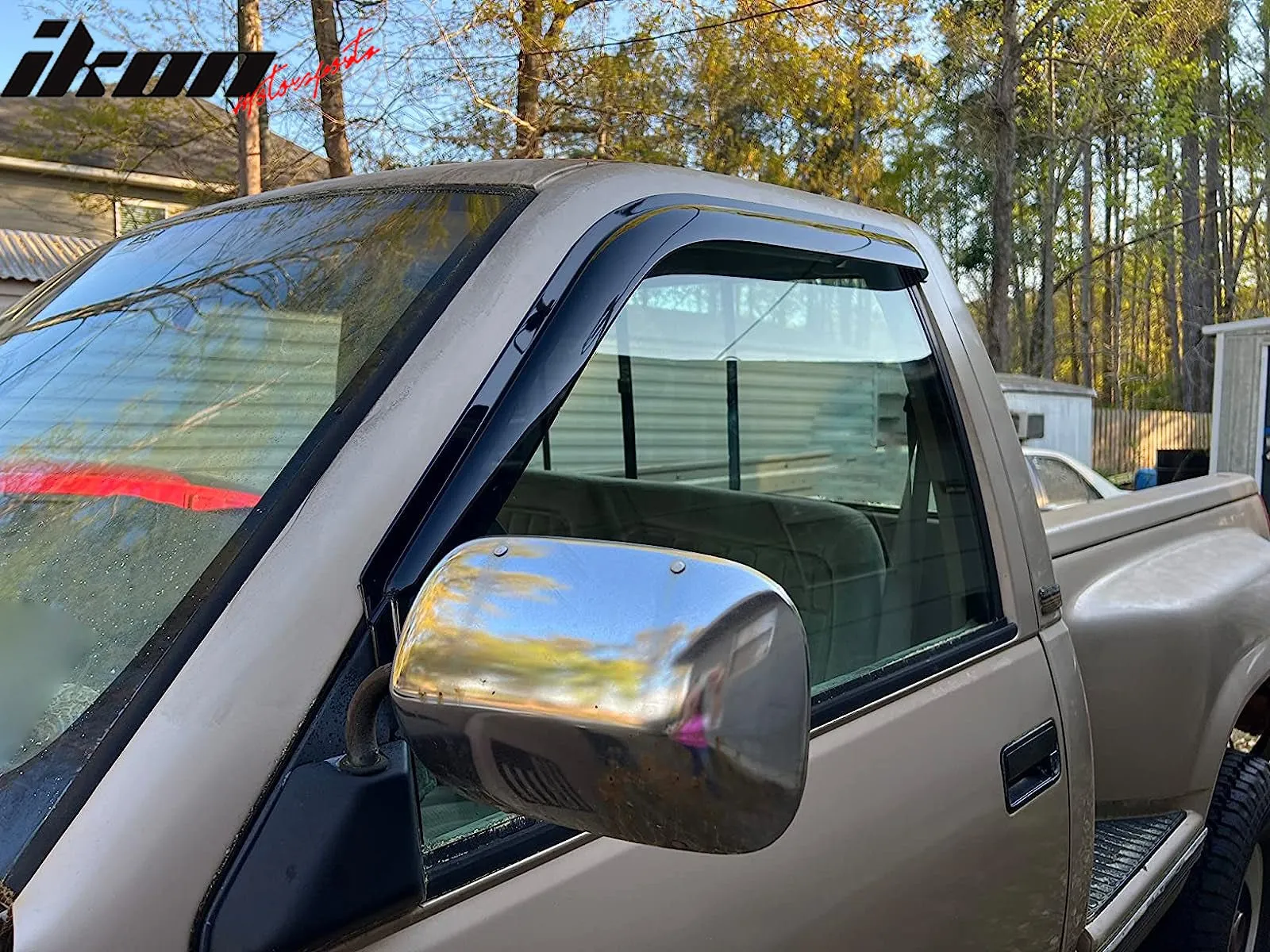 1988-1998 Chevy GMC C1500 K1500 Slim Style Smoke Window Visors Acrylic