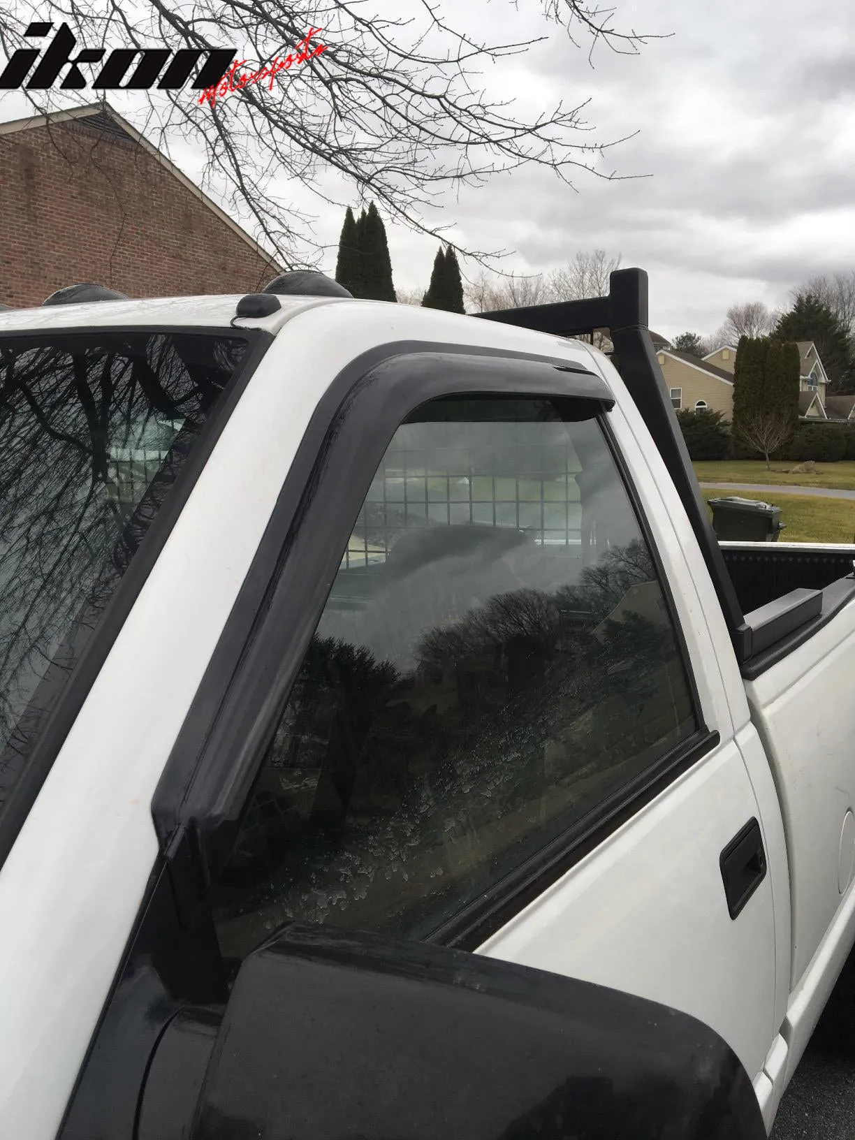 1988-1998 Chevy GMC C1500 K1500 Slim Style Smoke Window Visors Acrylic