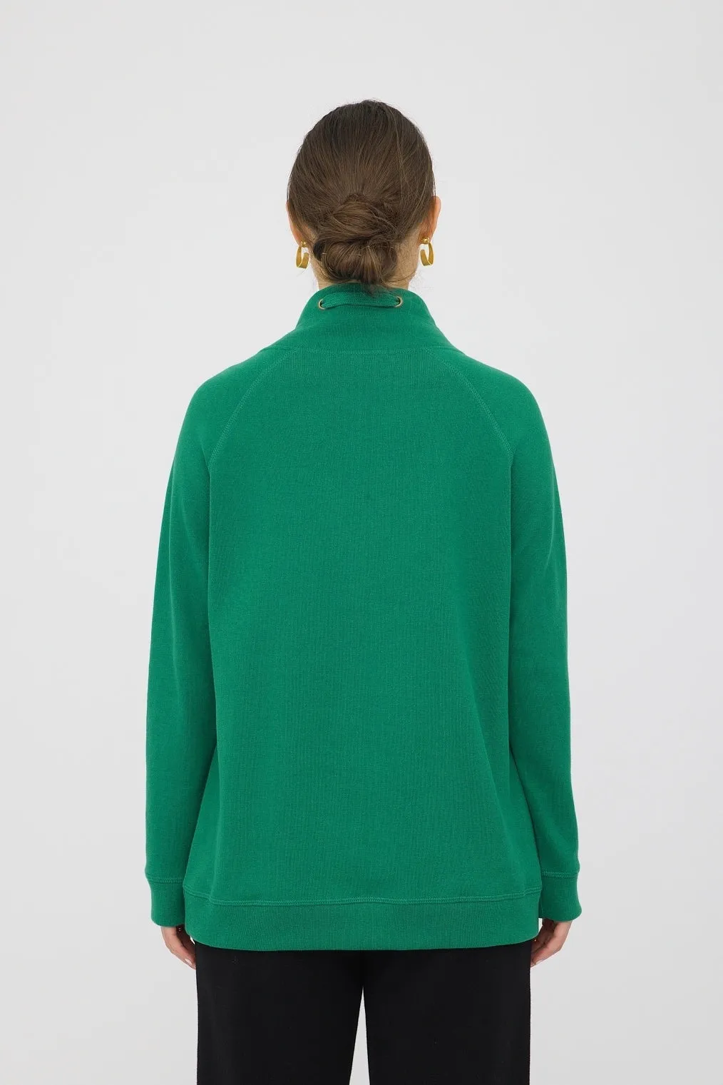 27" Folded Collar with String Pullover