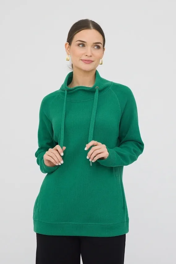 27" Folded Collar with String Pullover