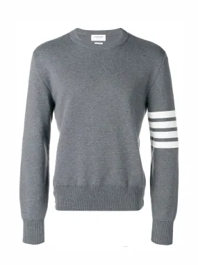 4-Bar Milano Stitch Jumper (Medium Grey)