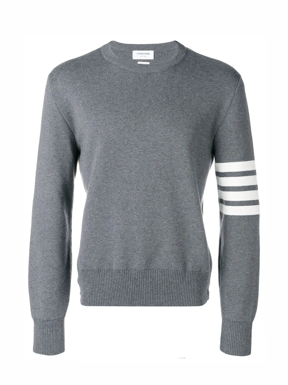 4-Bar Milano Stitch Jumper (Medium Grey)