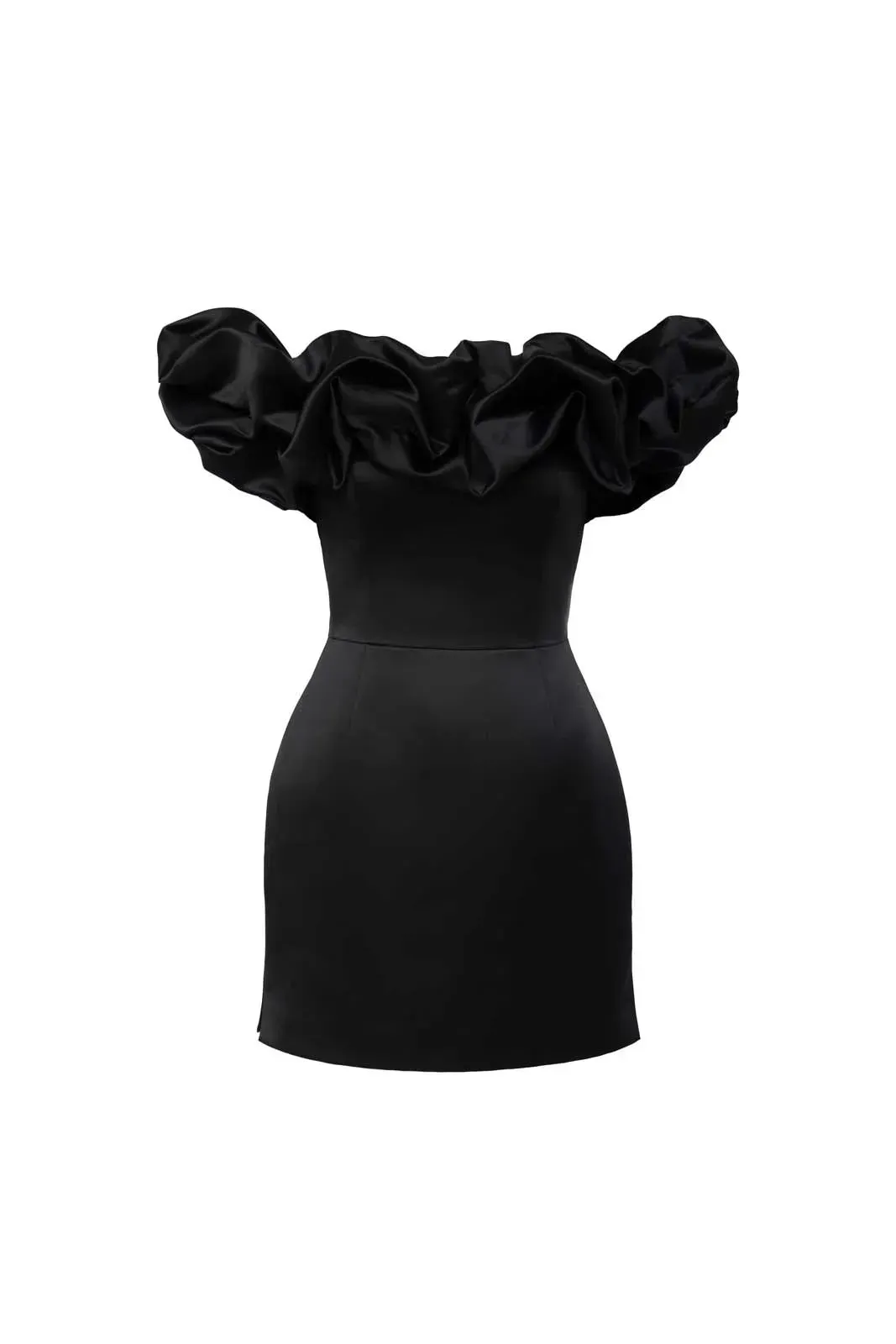 A&A Vintage Ruffle Mini Bodycon