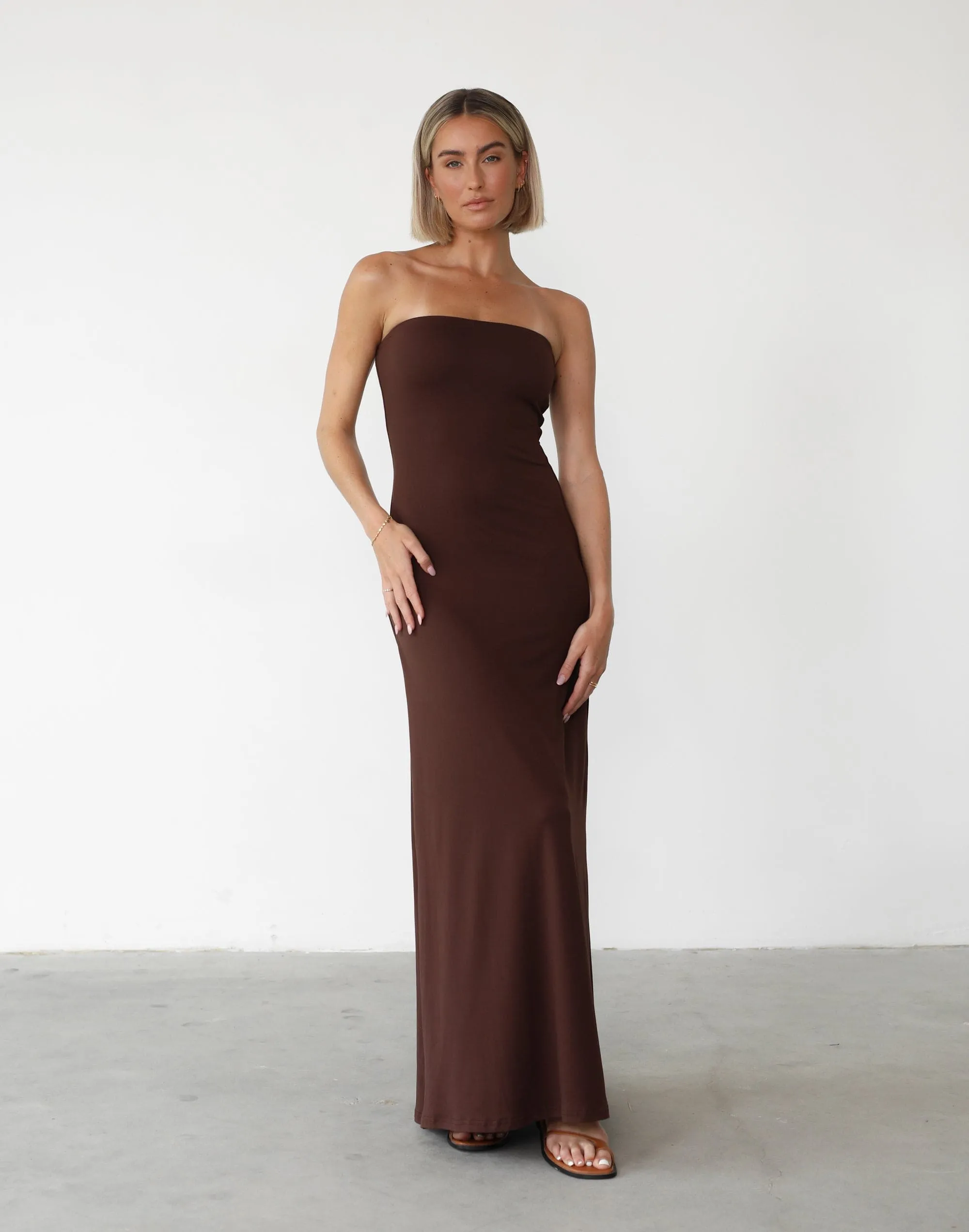 Ada Maxi Dress (Cocoa)