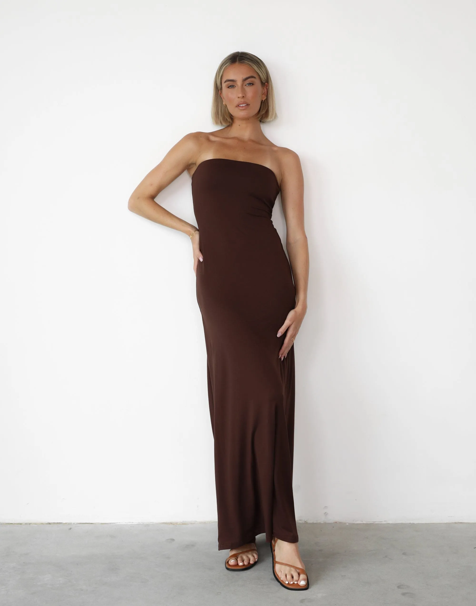 Ada Maxi Dress (Cocoa)