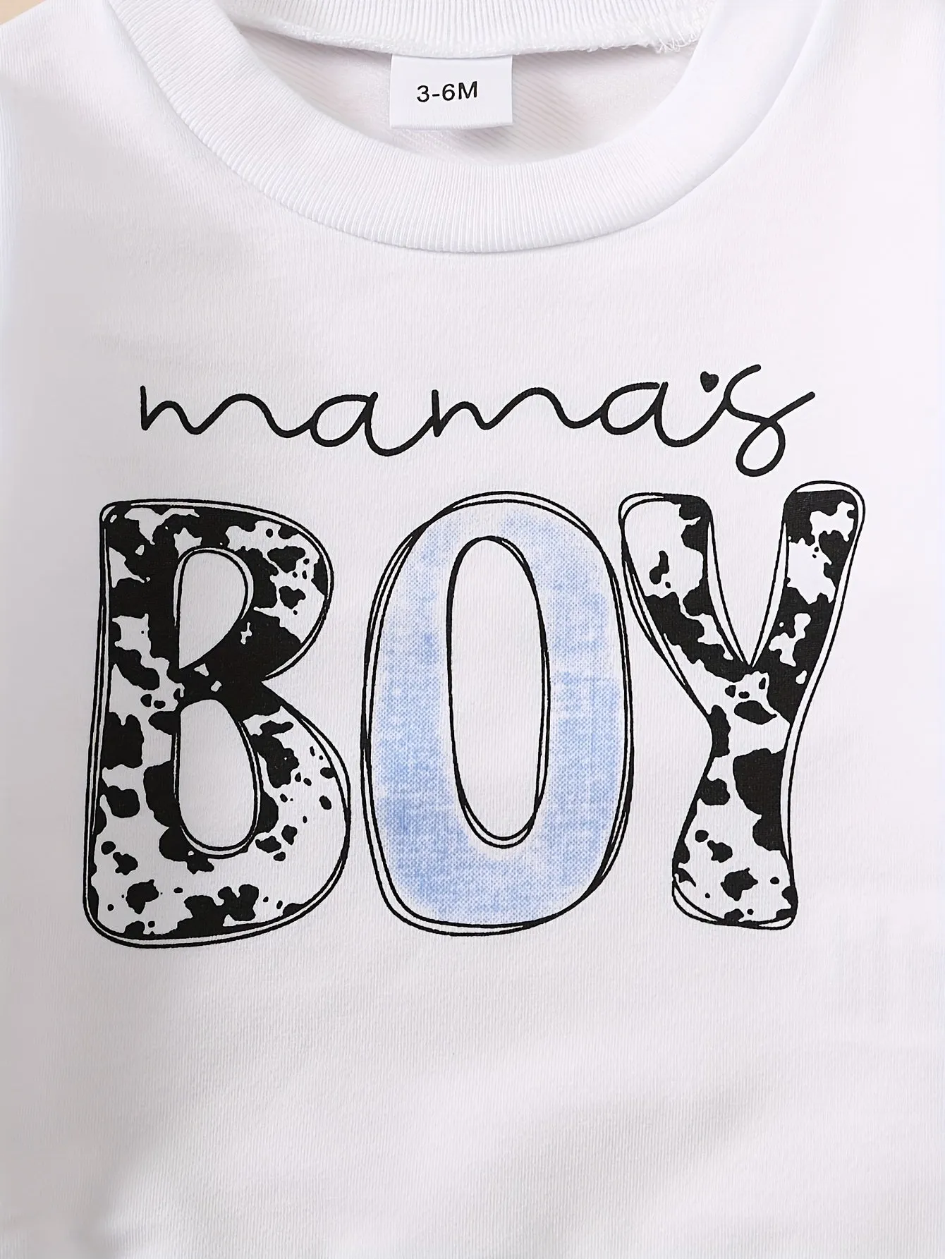 Adorable Baby Boys Graphic Sweatshirt and Solid Pants Set