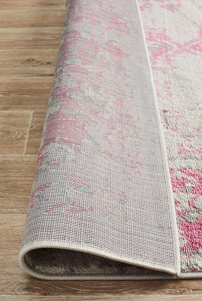 Alexa Transitional Rug Grey Fuchsia