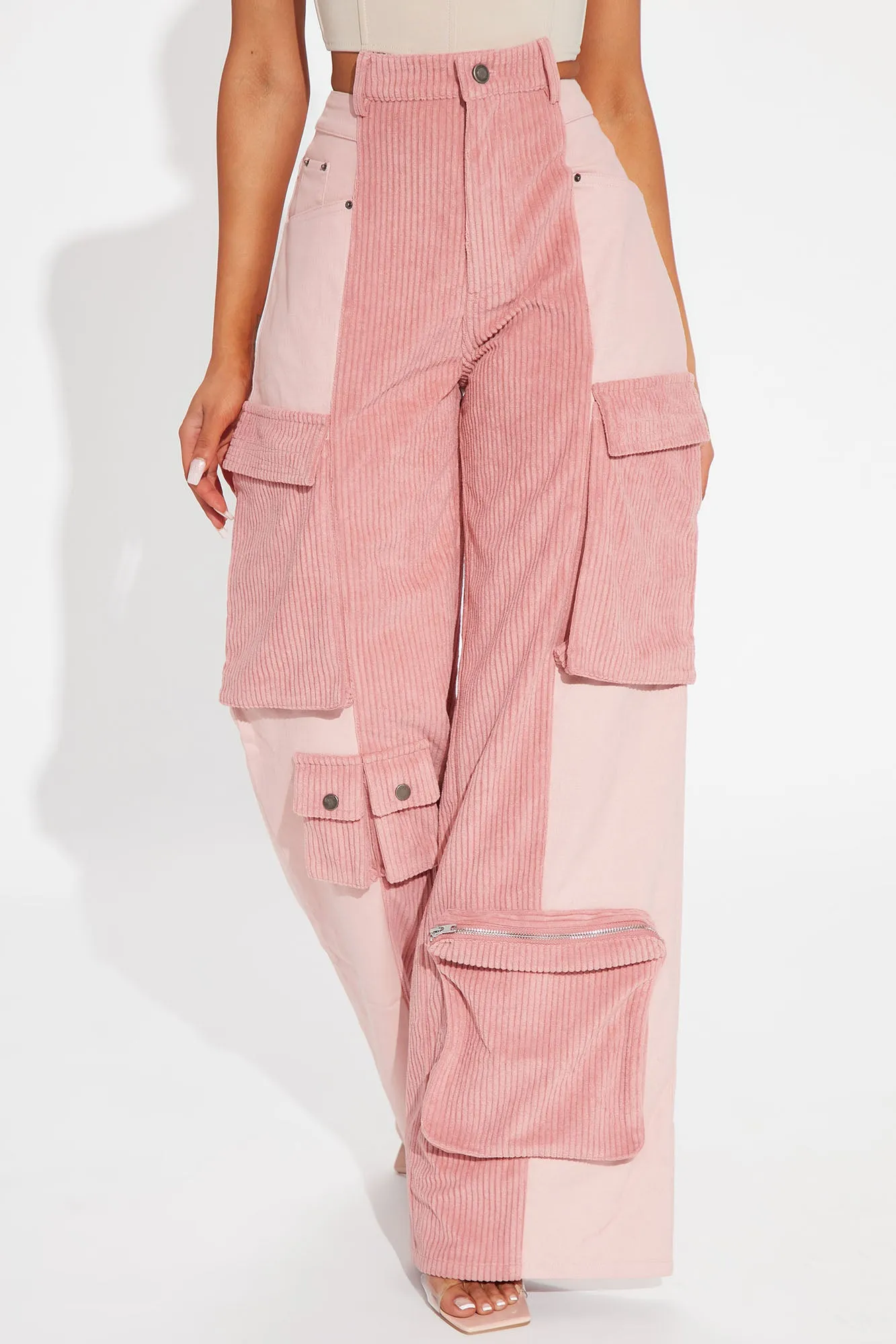 All Or Nothing Wide Leg Cargo Pant 32 - Mauve