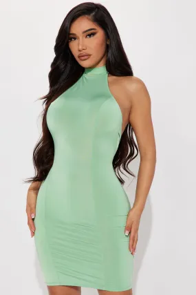 Alohi Halter Mini Dress - Green