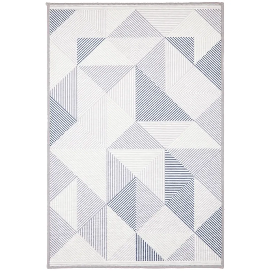 Annaba Monochrome Modern Non Slip Large Rug