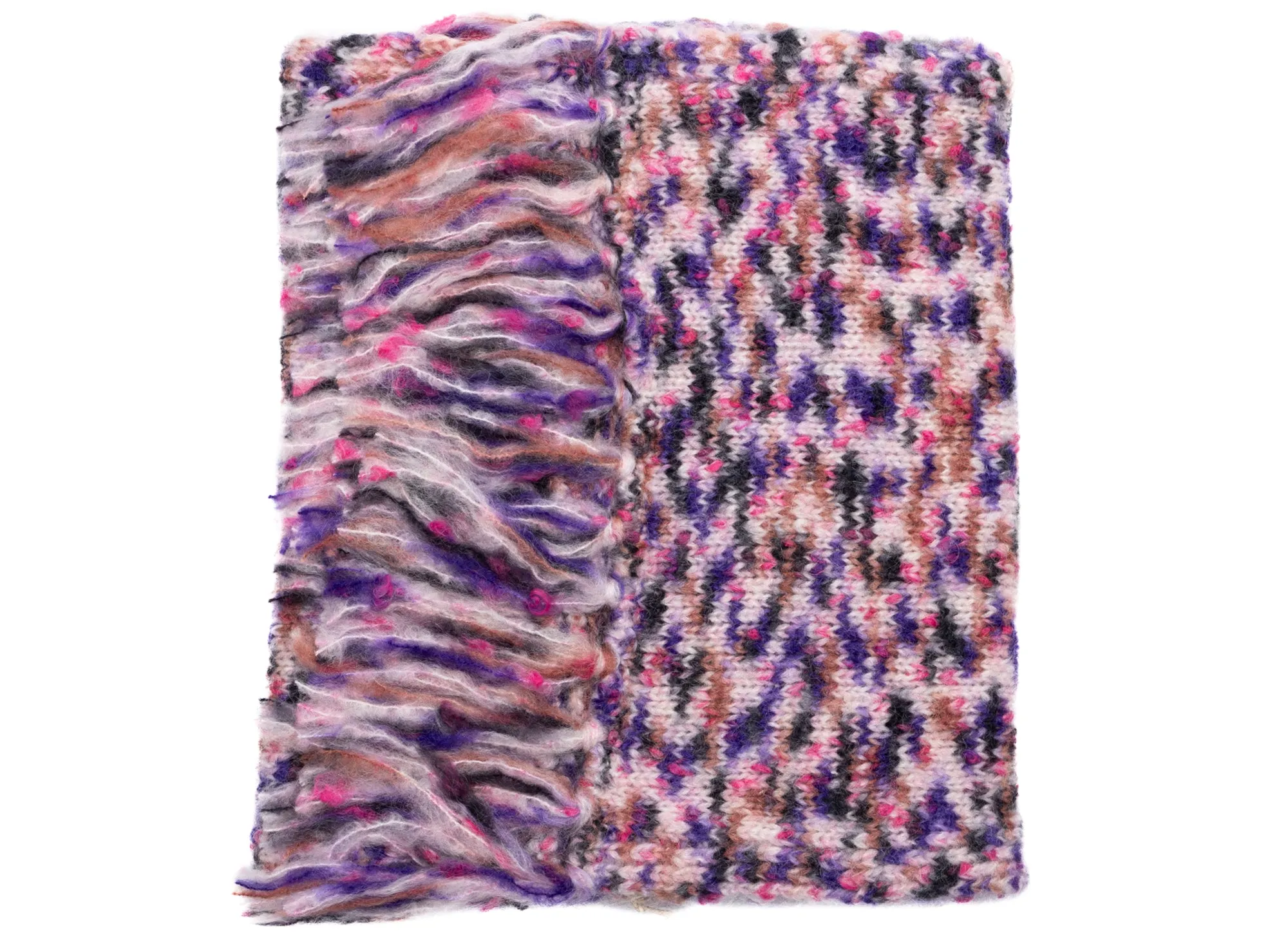 A.P.C. Noah Knit Scarf in Purple xld