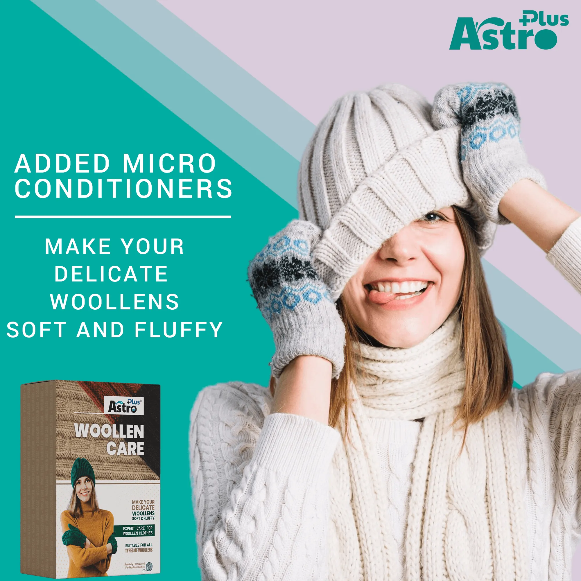 Astro Plus  Woolen Care Wash Liquid | Best Liquid Detergent For Woolen Clothes | Woolen Sweater Wash | Delicate Washer for your everyday laundry needs