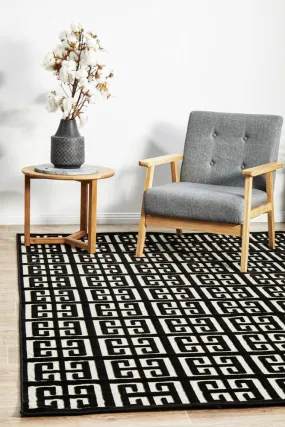 Aswan Brenda Black & Gold Rug