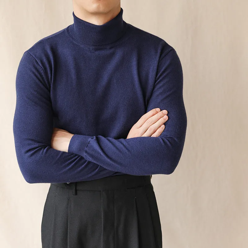 Autumn and Winter Turtleneck Business Casual Slim Long-sleeved Sweater