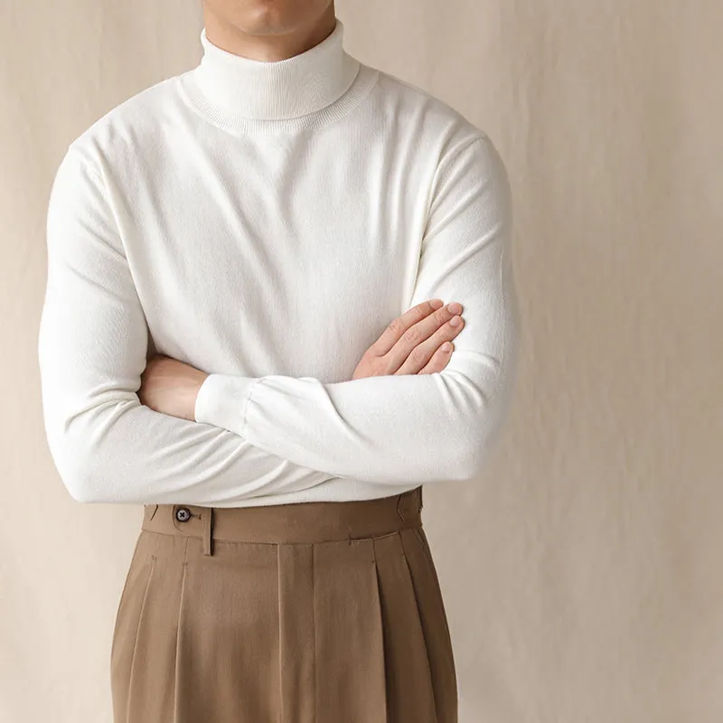 Autumn and Winter Turtleneck Business Casual Slim Long-sleeved Sweater