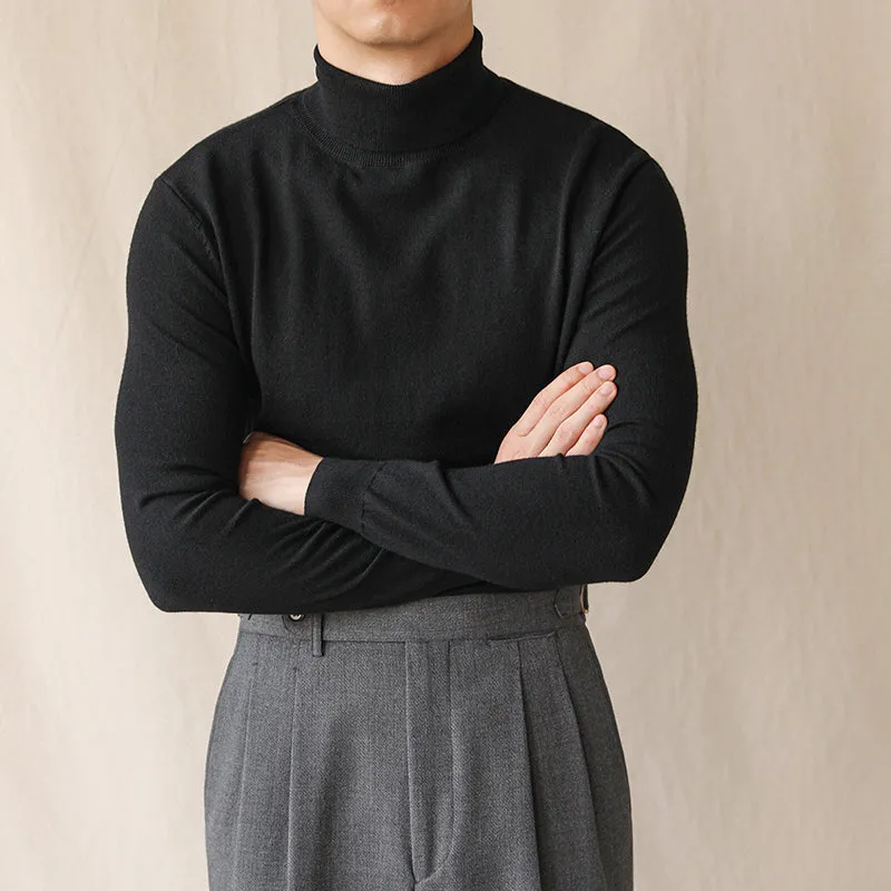 Autumn and Winter Turtleneck Business Casual Slim Long-sleeved Sweater