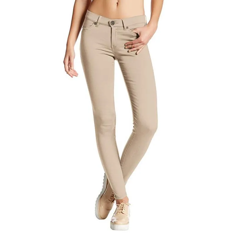 Autumn and winter women's skinny denim trousers