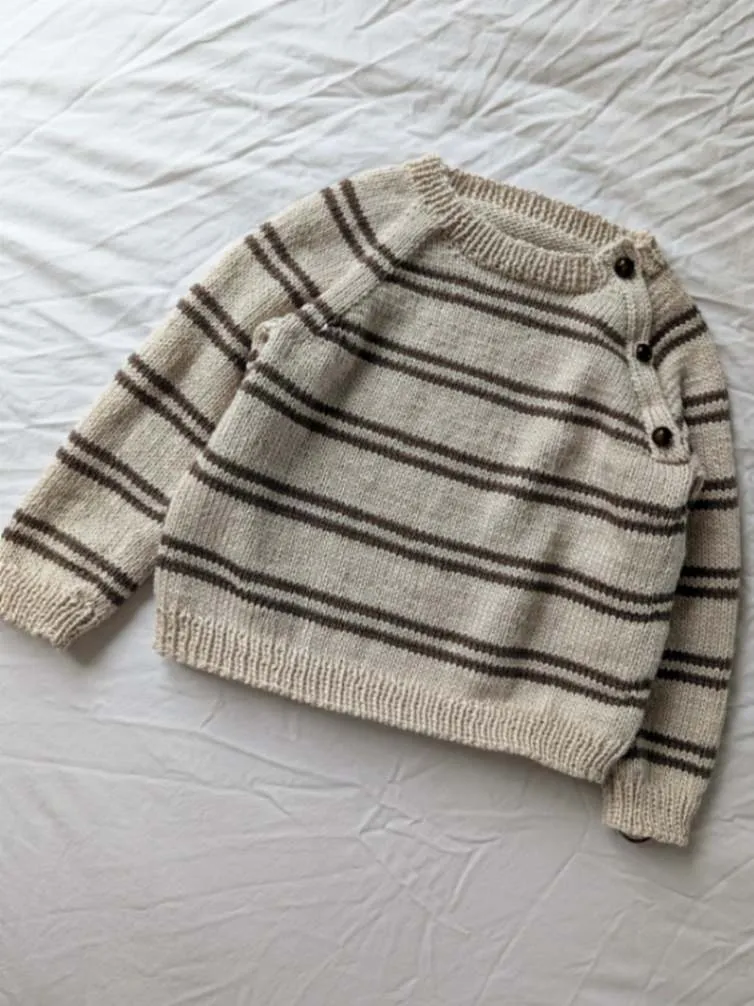 Babystripesweater by Ann-Kathrin Knits, No 14 yarn kit (ex pattern)