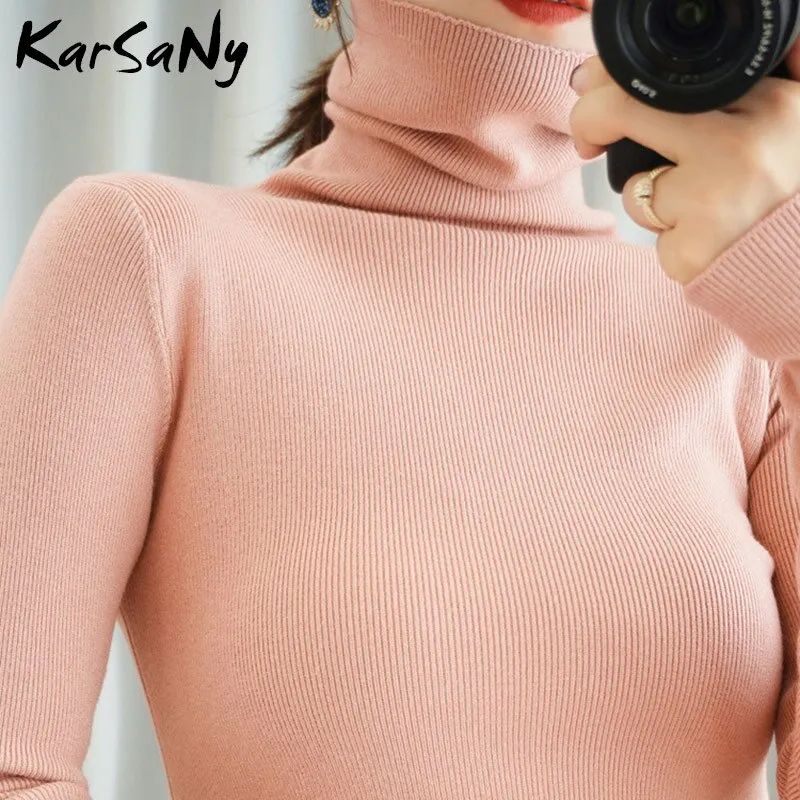 Back To School Women's Sweater Winter Clothes Women 2022 Black Turtleneck Sweaters Winter Warm Women's Turtlenecks Pullover Sweater Autumn Pull