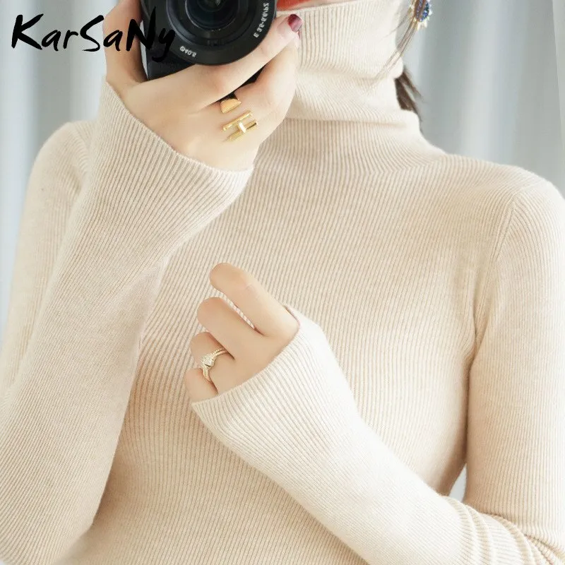 Back To School Women's Sweater Winter Clothes Women 2022 Black Turtleneck Sweaters Winter Warm Women's Turtlenecks Pullover Sweater Autumn Pull