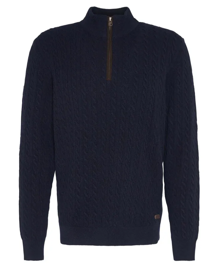 BARBOUR Ramsden Half Zip Sweater Navy