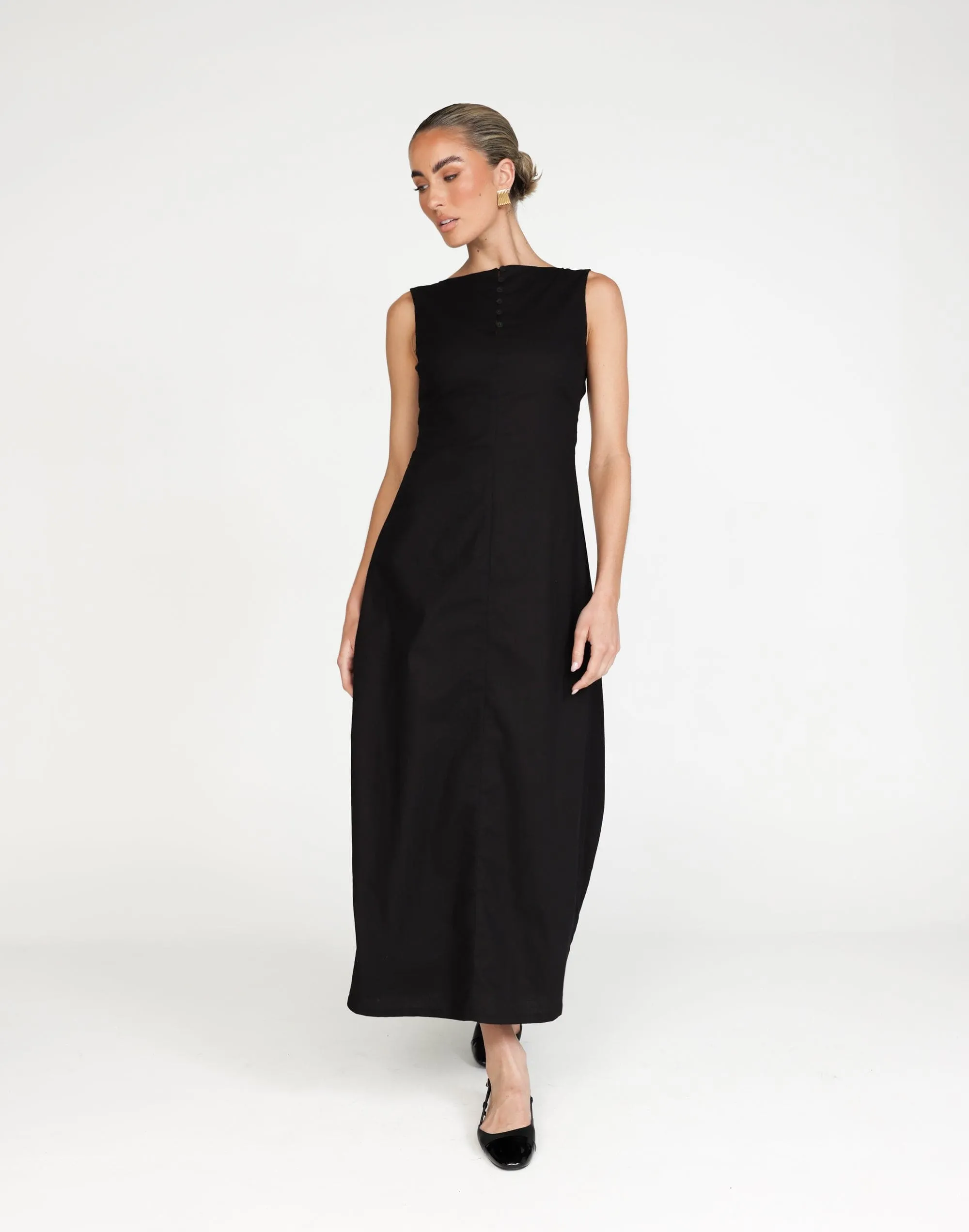 Basira Maxi Dress (Black)