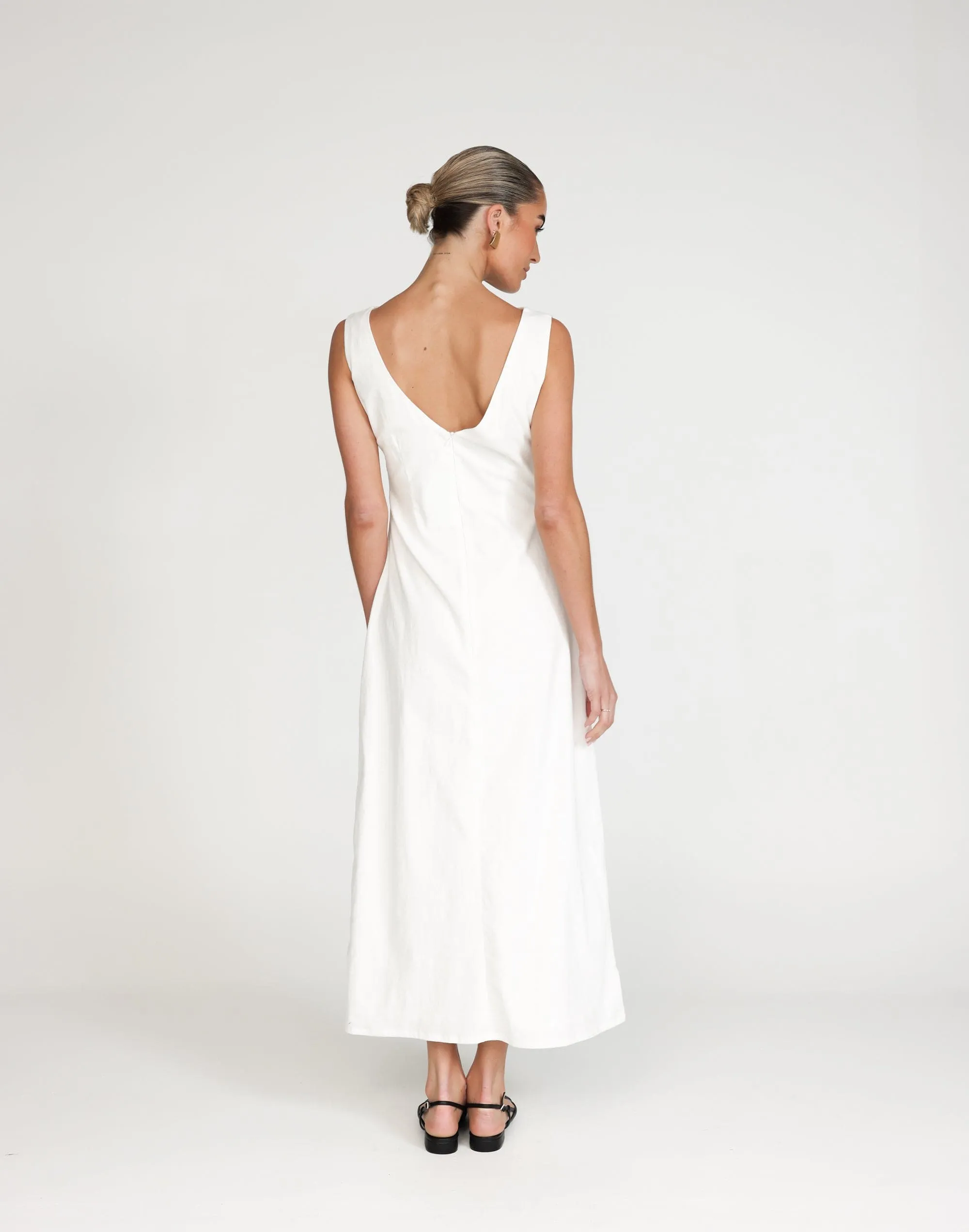 Basira Maxi Dress (White)