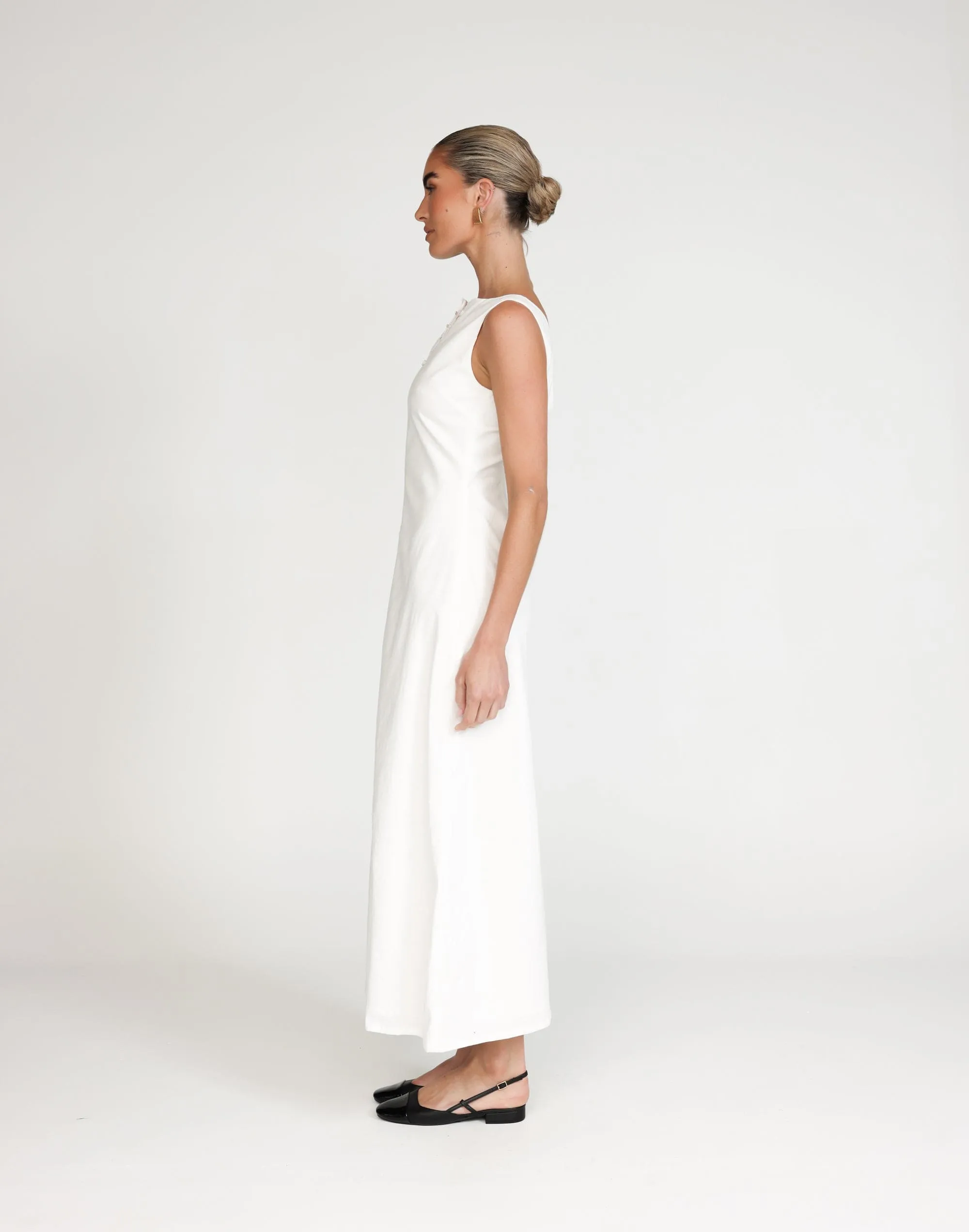 Basira Maxi Dress (White)