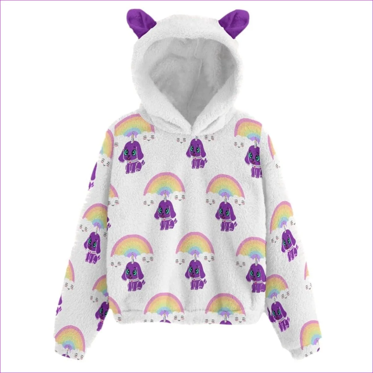 Bec's Uni-Pup Kid’s Plush Sweatshirt With Ear