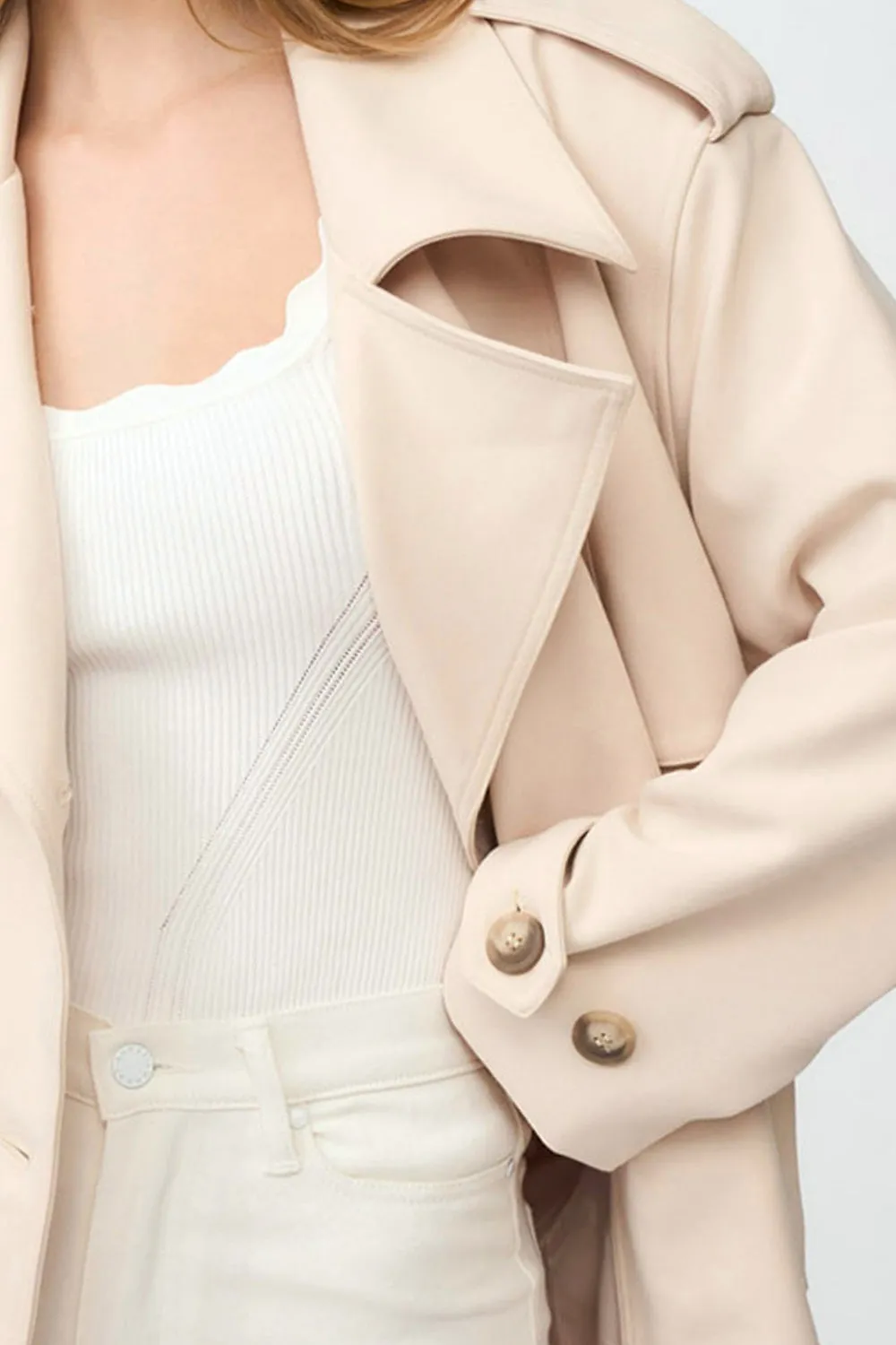 Blair Belted Trench Coat - Sand