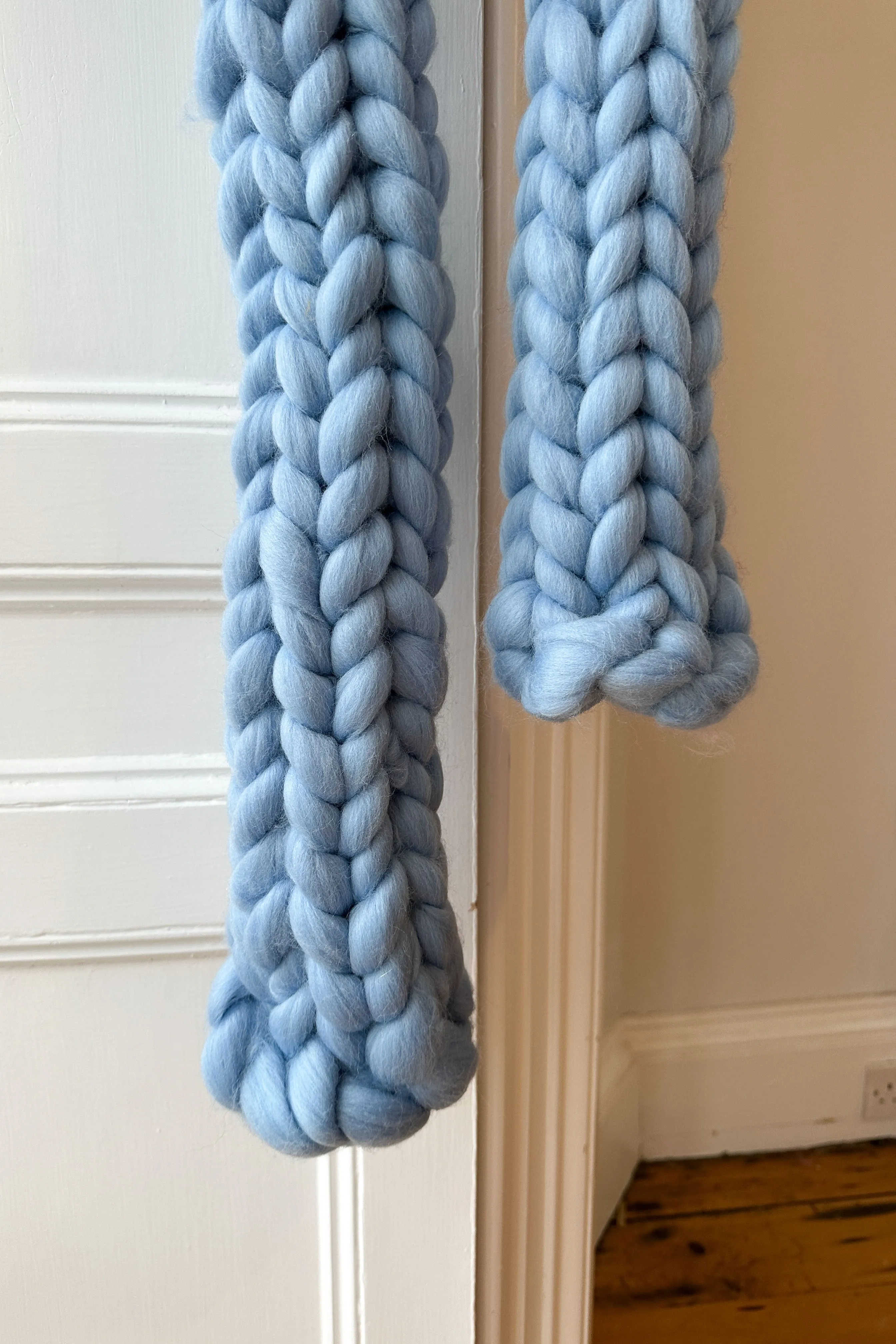 Blue Colossal Knit Scarf (Sample)