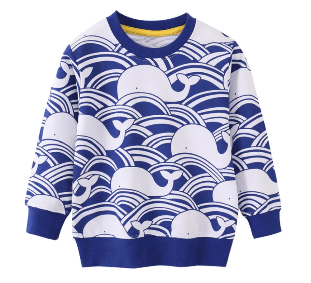 Blue Whale - Boys Cotton Jumper / Sweater