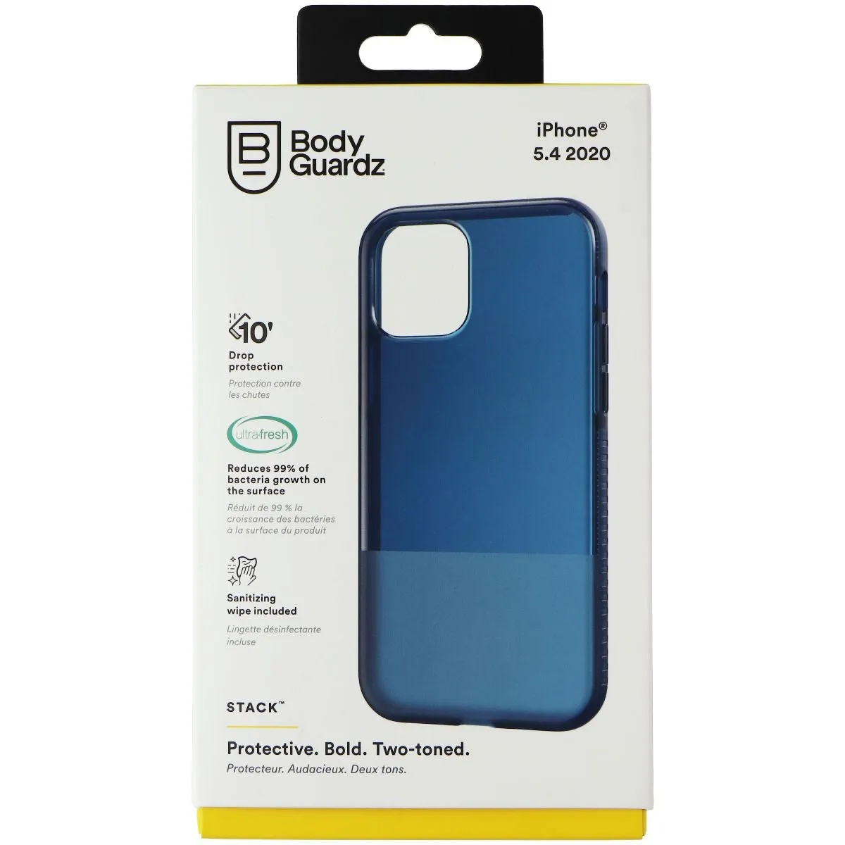 BodyGuardz Stack Flexible Gel Case for iPhone 12 mini - Navy Blue