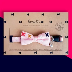 Bowtix Handmade Dog Collar With Removable Bowtie - Cross Cross