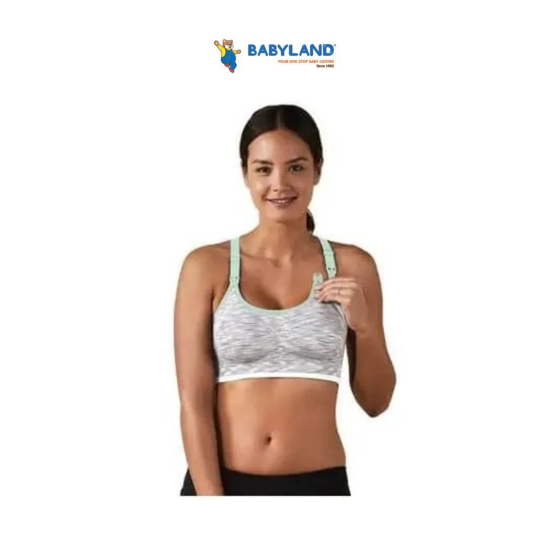 Bravado Body Silk Seamless Rhythm Nursing Bra - White Grey Spacedye