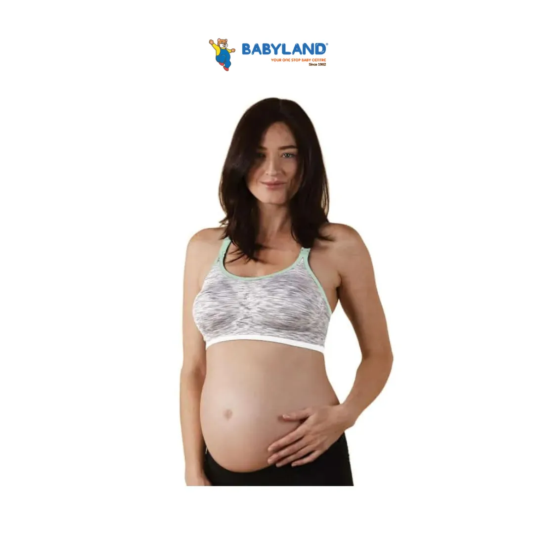 Bravado Body Silk Seamless Rhythm Nursing Bra - White Grey Spacedye