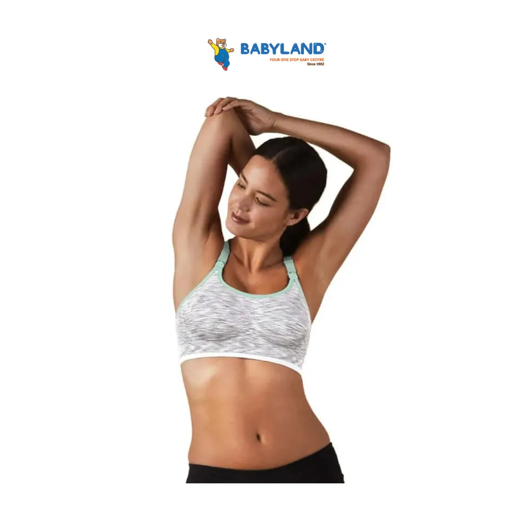 Bravado Body Silk Seamless Rhythm Nursing Bra - White Grey Spacedye