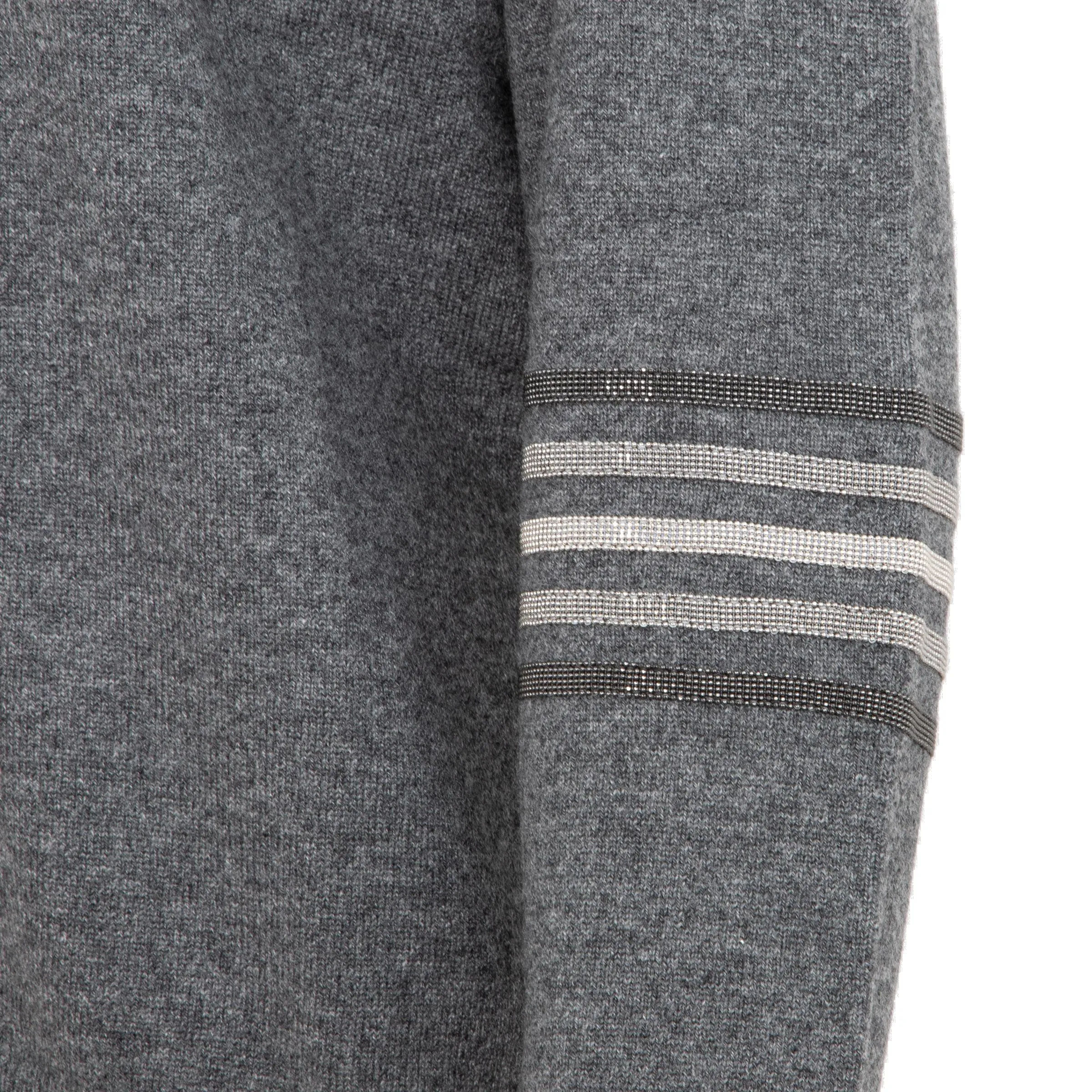 Brunello Cucinelli Stripe Detail Crewneck Jumper