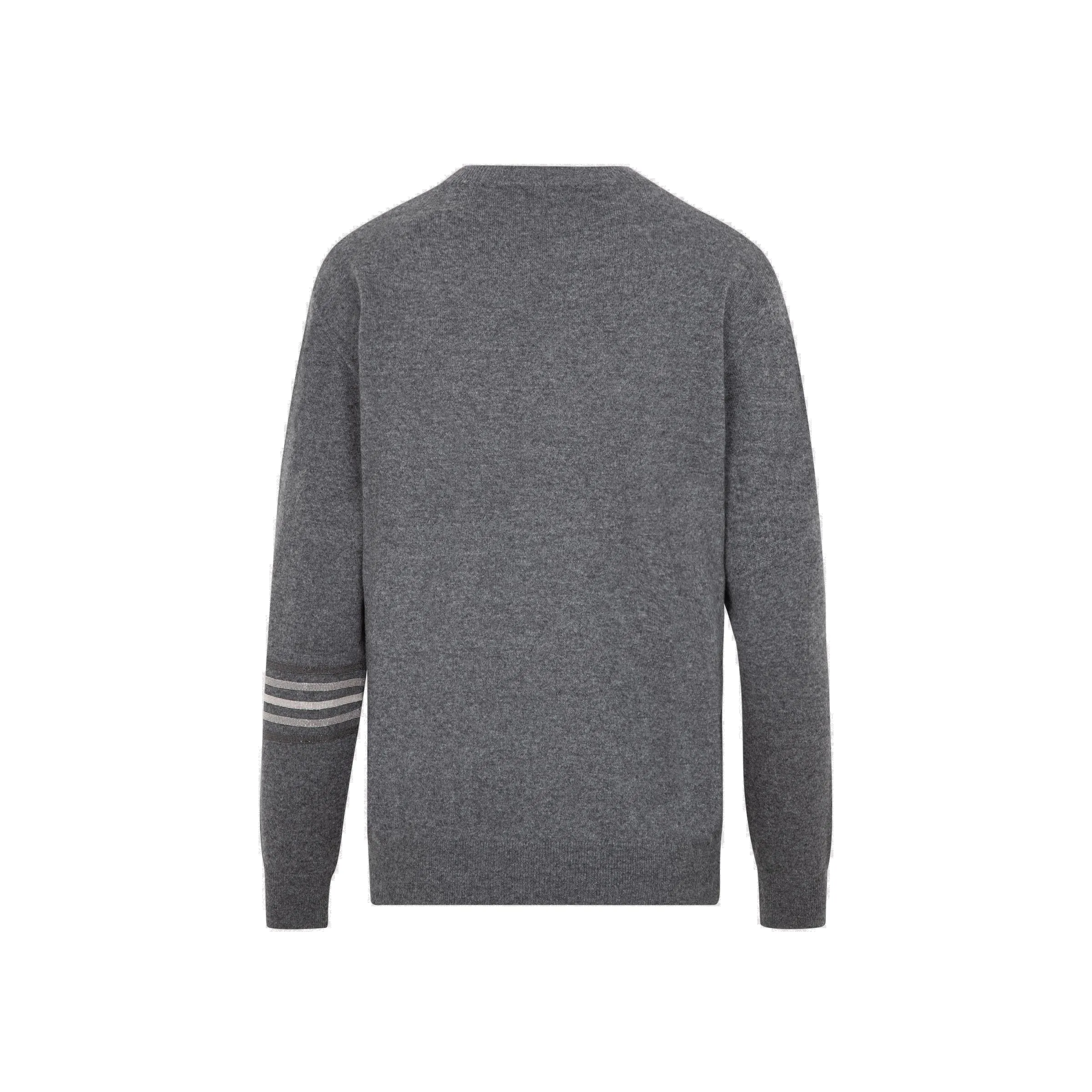 Brunello Cucinelli Stripe Detail Crewneck Jumper