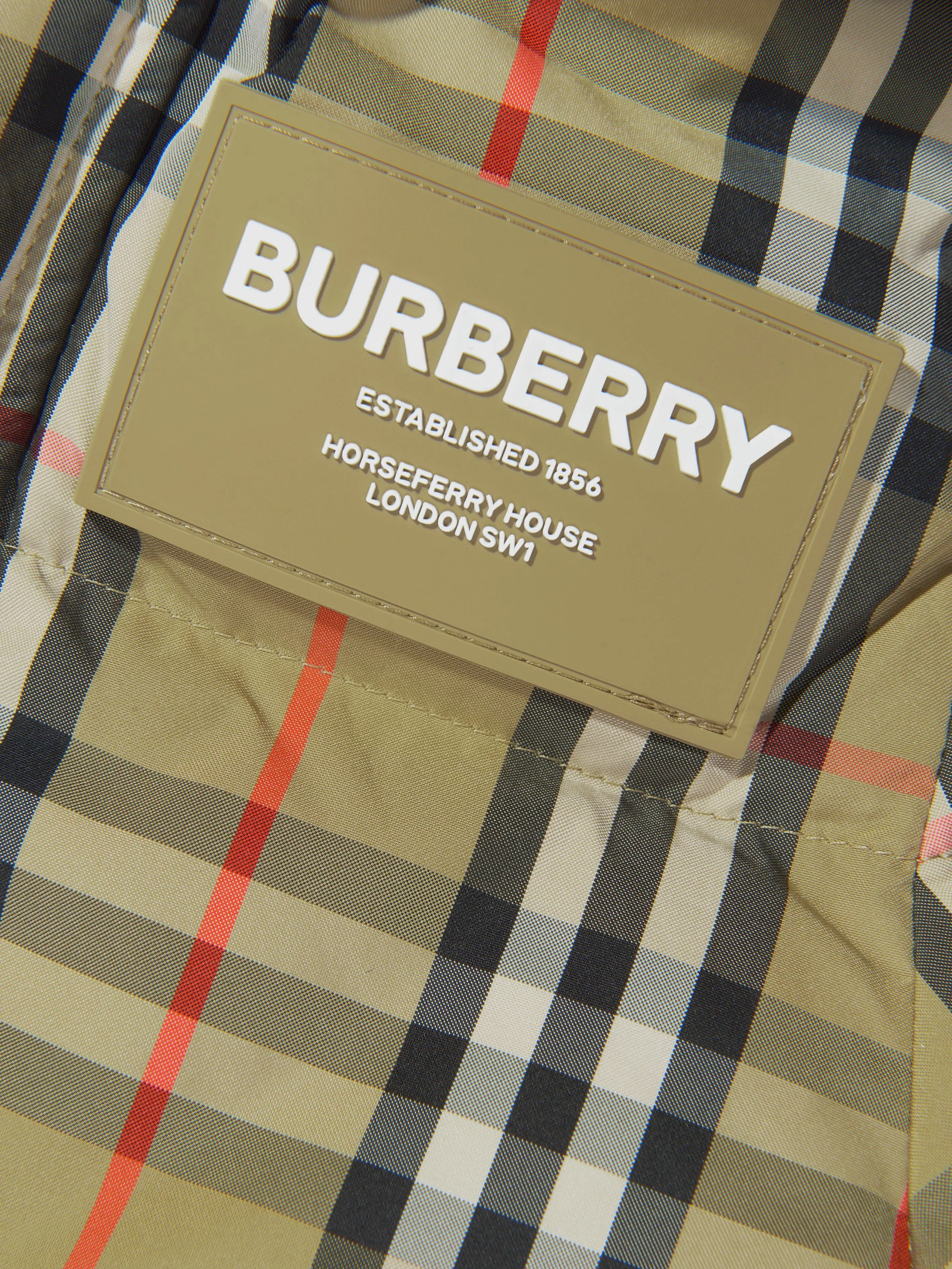 Burberry Boys Check Down Aubin Coat