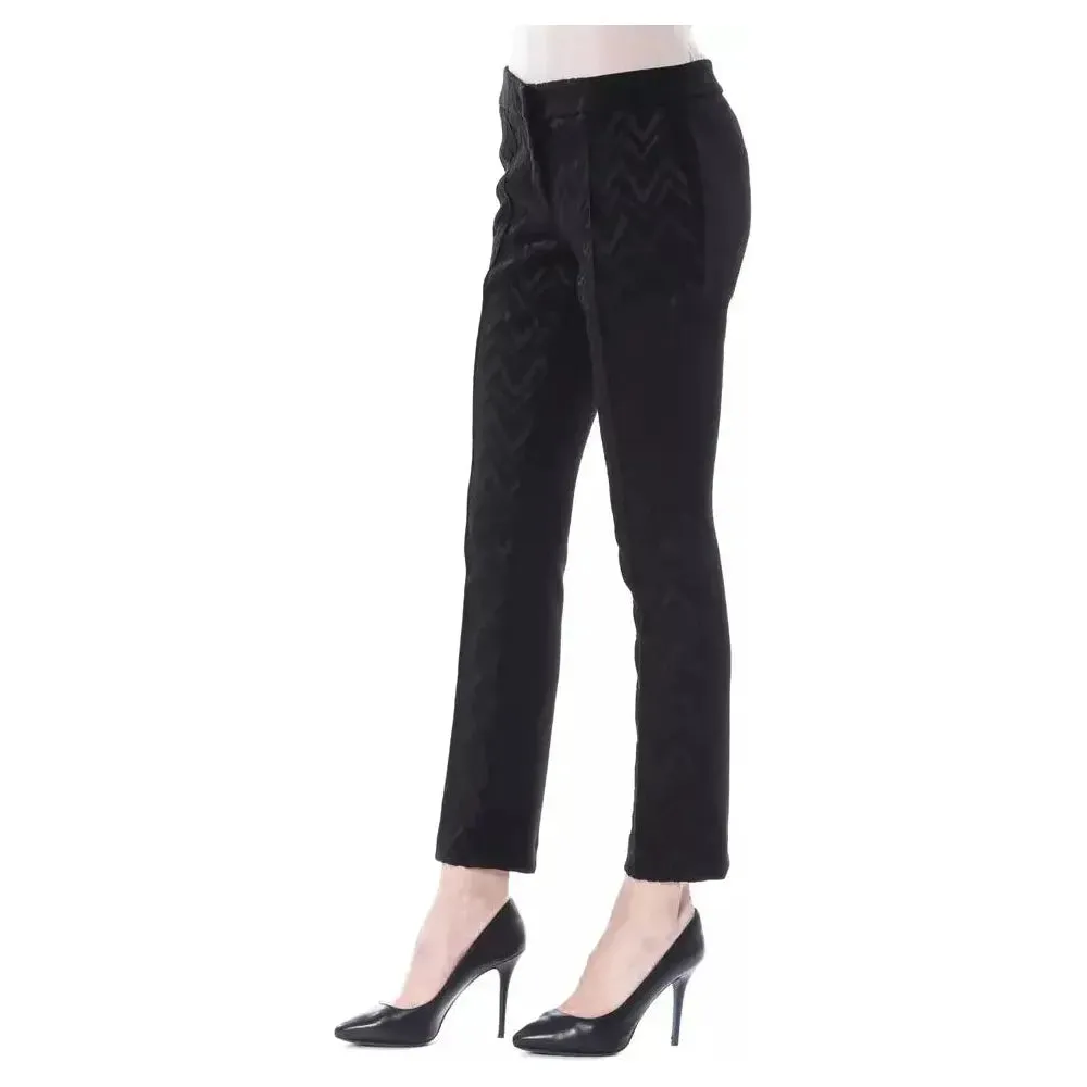 BYBLOS Black Acrylic Women Pants