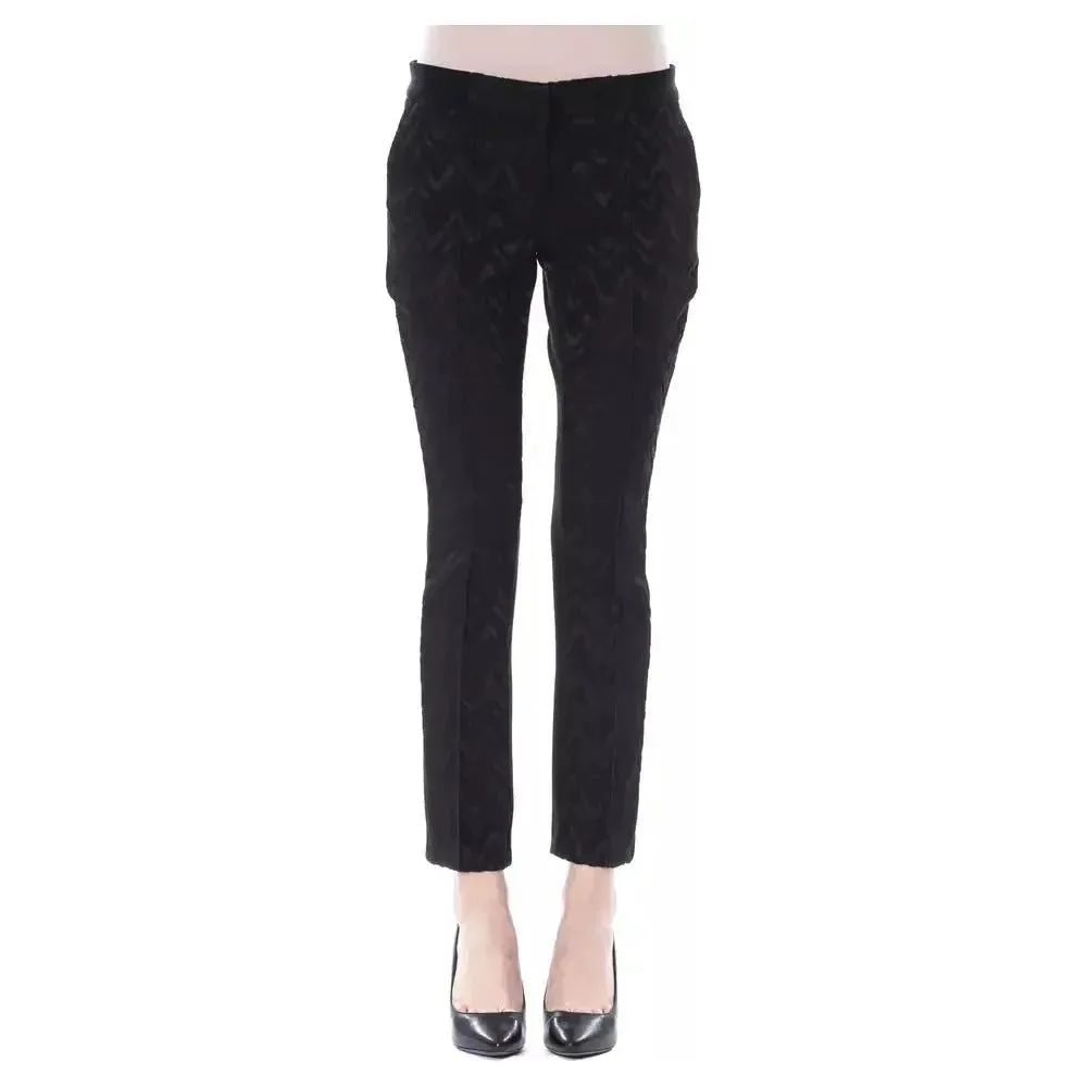 BYBLOS Black Acrylic Women Pants