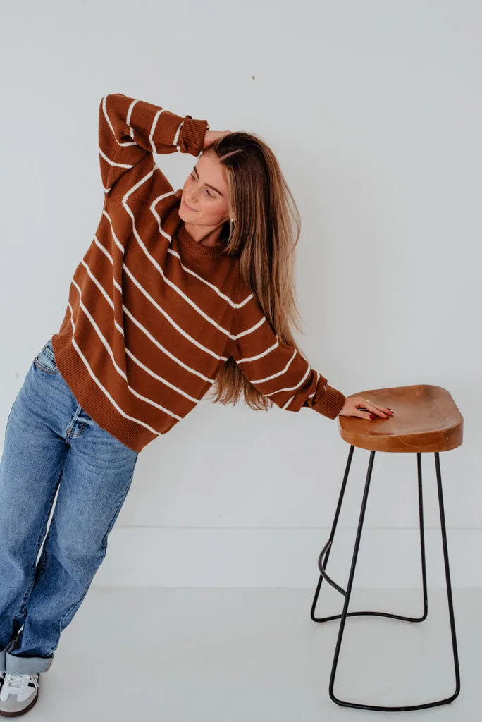 Caitie Sweater-Brown/Ivory