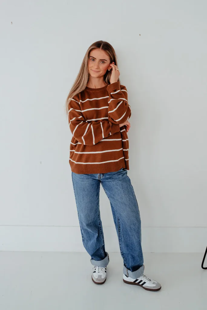 Caitie Sweater-Brown/Ivory