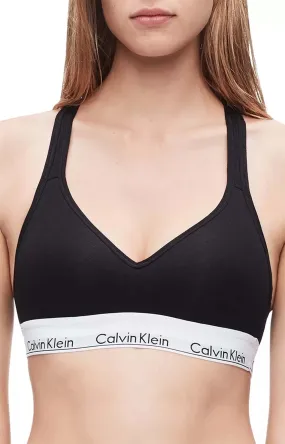 Calvin Klein Modern Cotton Push-Up Bralette - Black