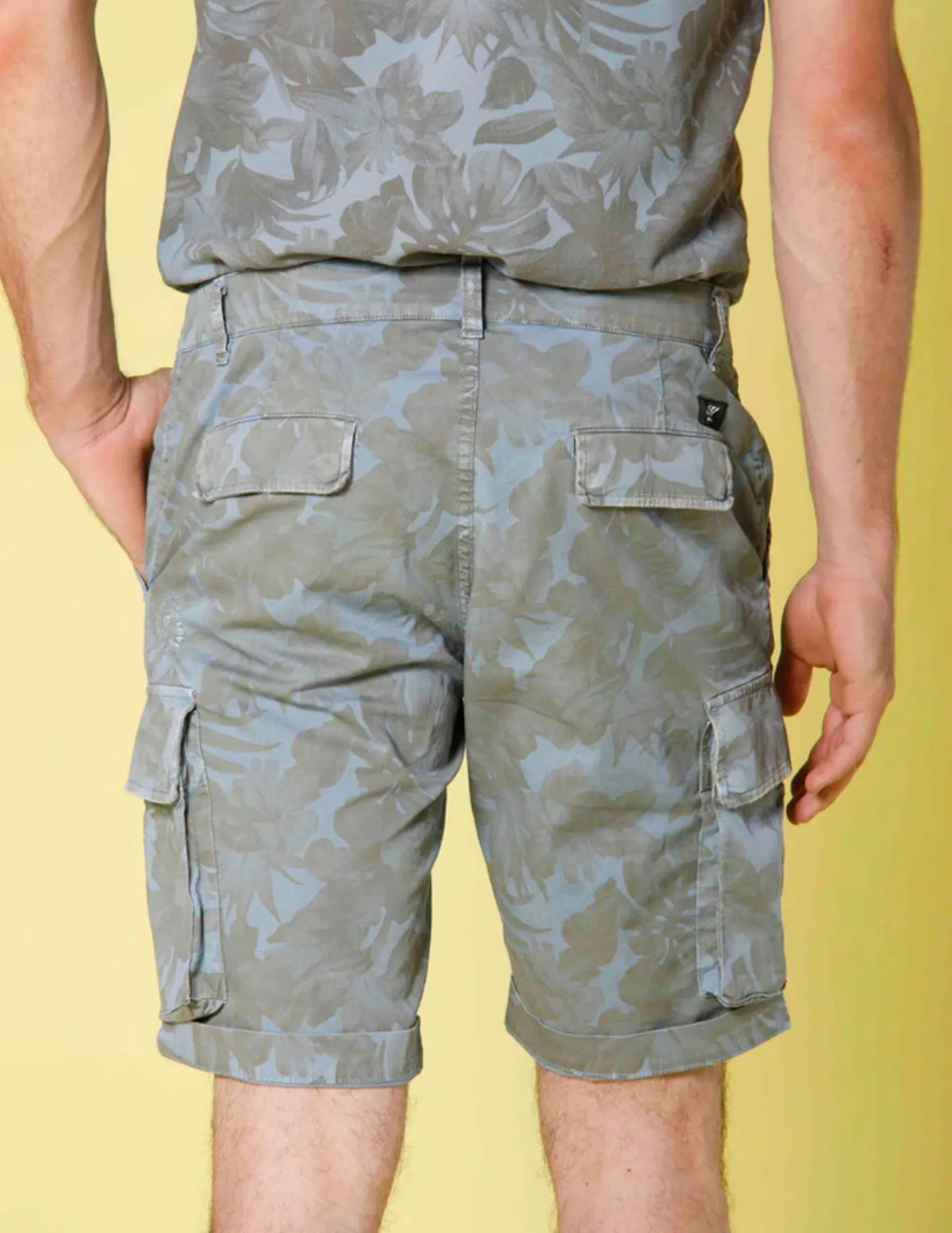 Cargo Short | Blue & Olive