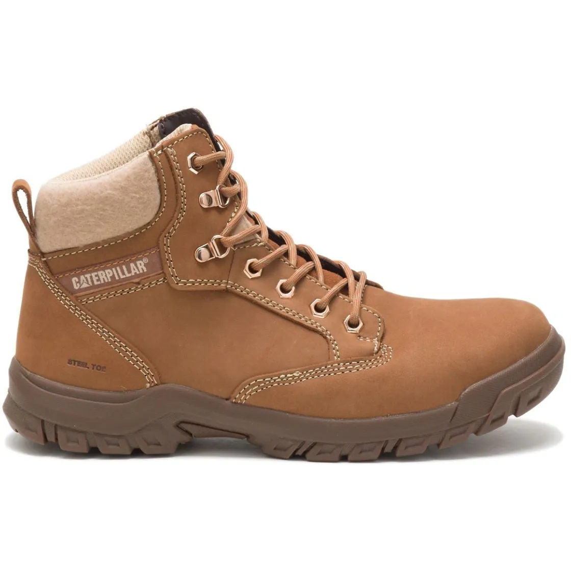 CAT Women's Tess Steel Toe Work Boot - Sundance - P91009