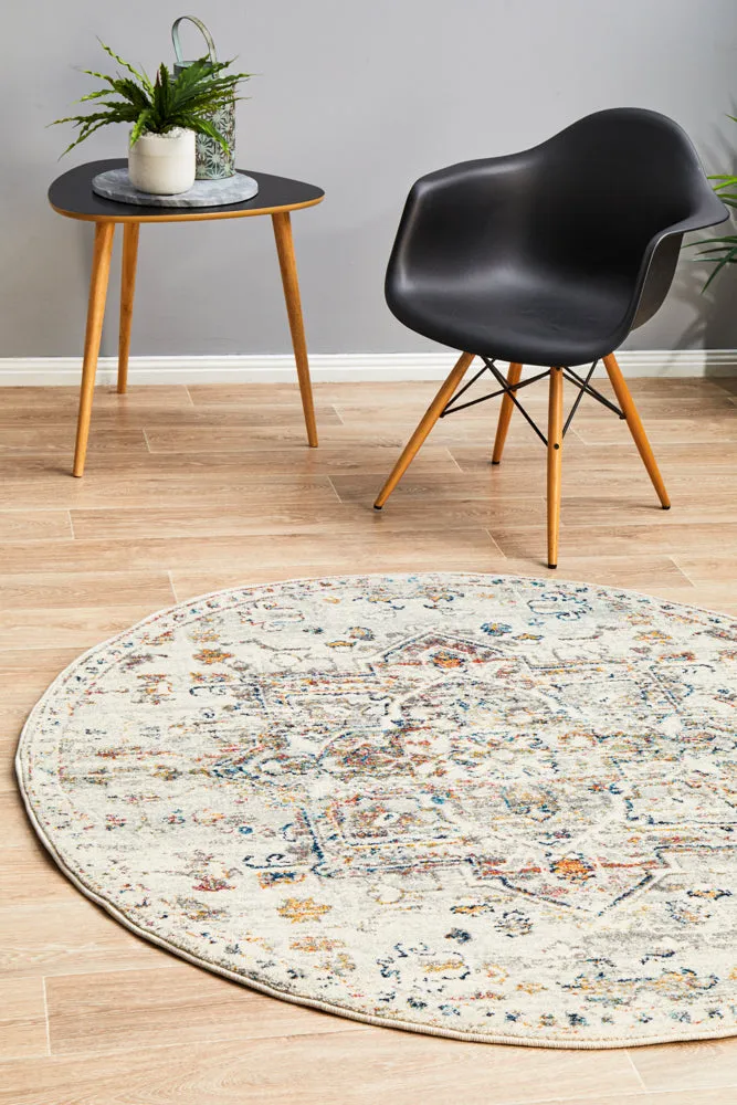 Century 911 Silver Round Rug