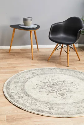 Century 977 Silver Round Rug