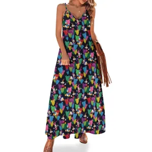 Character Balloons Women's Summer Slip Long Dress